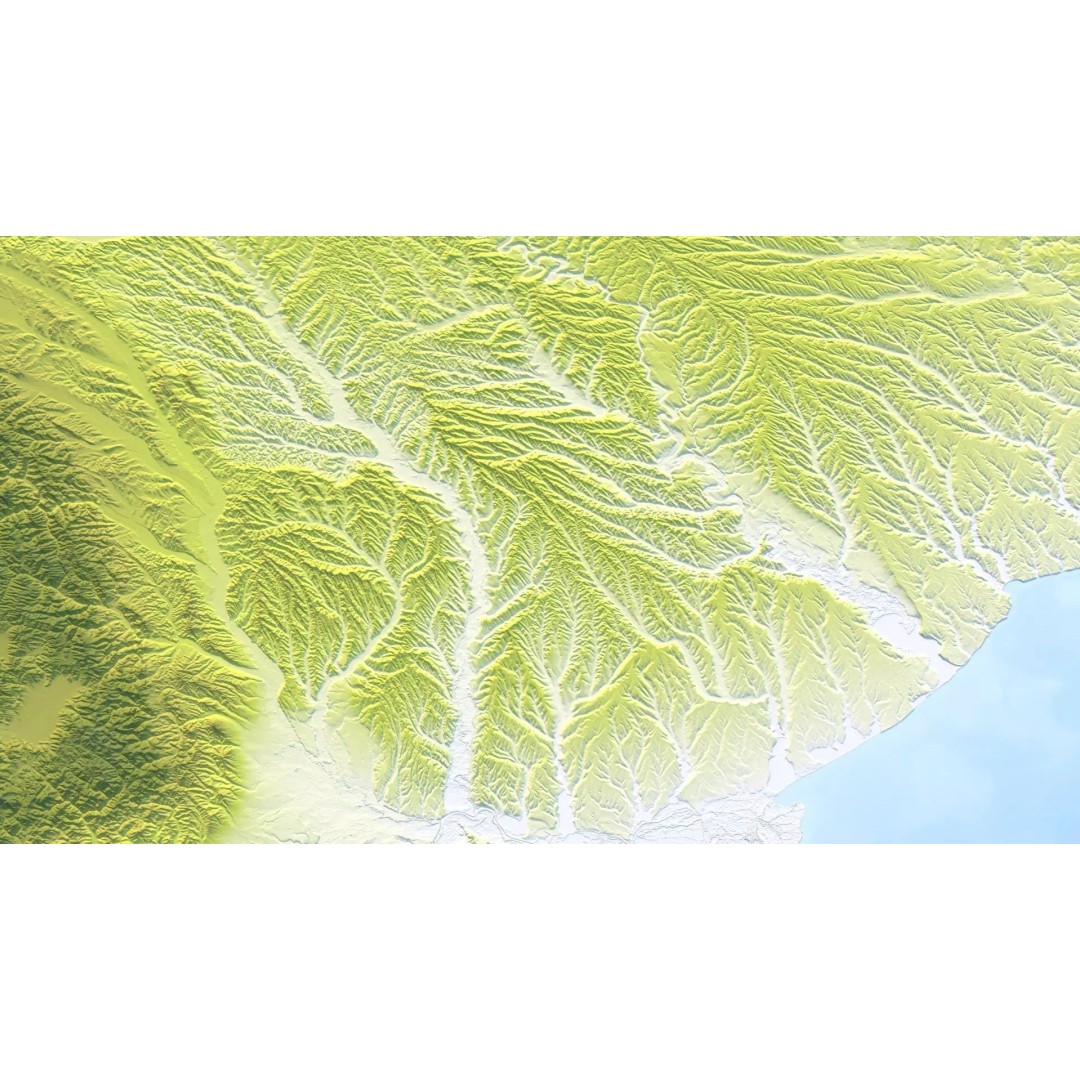 Moldova Map 3D Model – 8K Realistic Satellite Terrain, FBX, OBJ - View 11