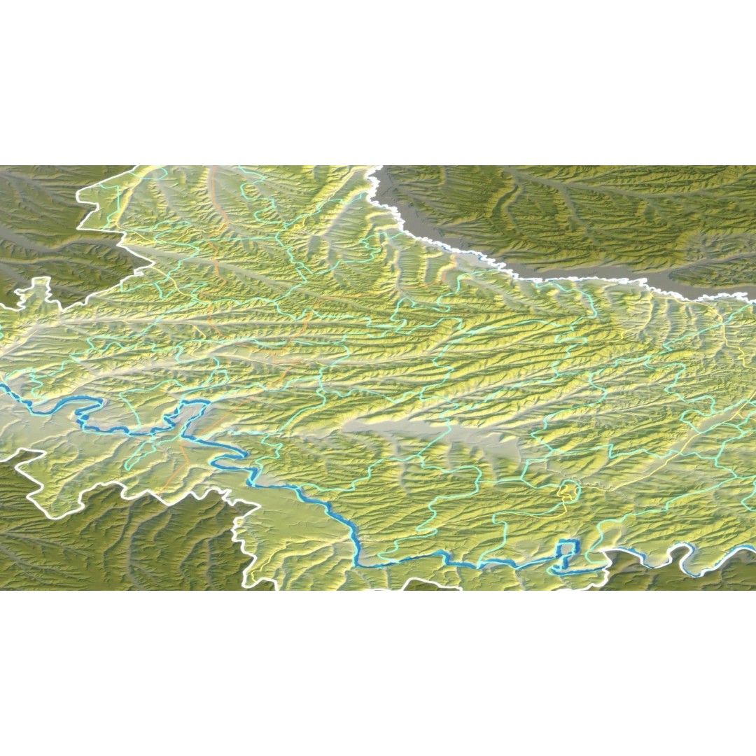 Moldova Map 3D Model – 8K Realistic Satellite Terrain, FBX, OBJ - View 16