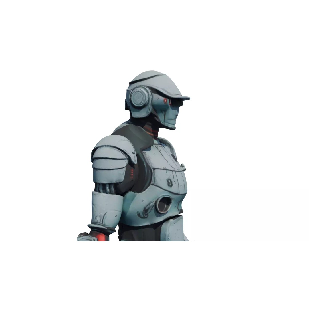 Rigged Sci-Fi Alien Character 3D Model – High Poly Animated Asset - View 10