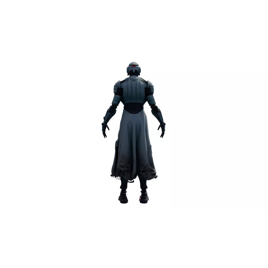 Rigged Sci-Fi Alien Character 3D Model – High Poly Animated Asset - View 11