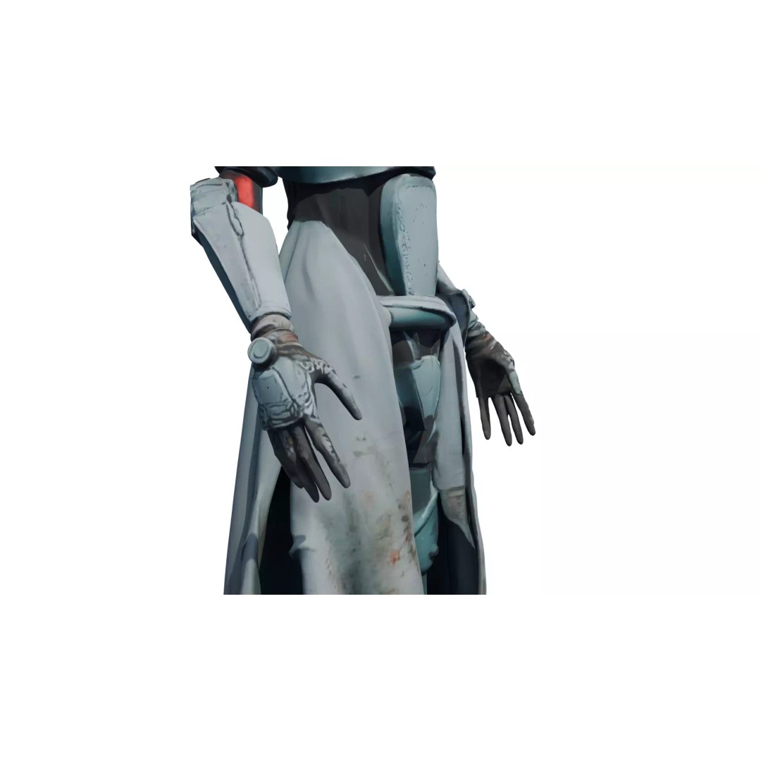 Rigged Sci-Fi Alien Character 3D Model – High Poly Animated Asset - View 25