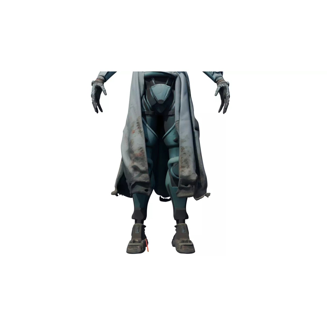 Rigged Sci-Fi Alien Character 3D Model – High Poly Animated Asset - View 26