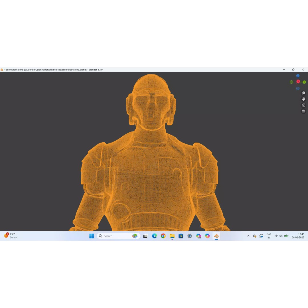 Rigged Sci-Fi Alien Character 3D Model – High Poly Animated Asset - View 29
