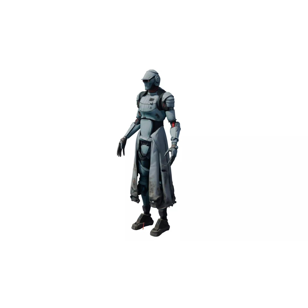 Rigged Sci-Fi Alien Character 3D Model – High Poly Animated Asset - View 3