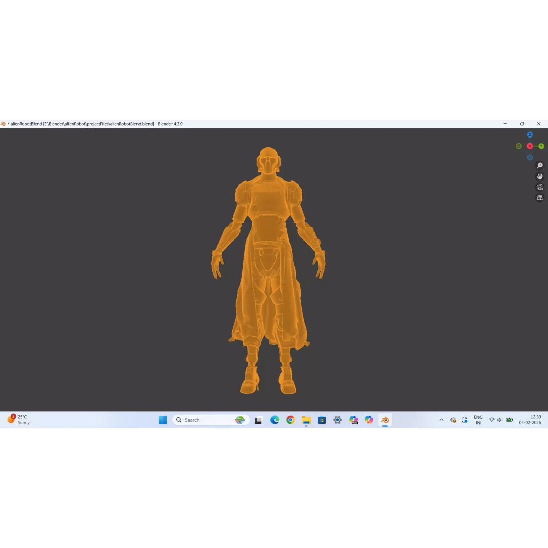 Rigged Sci-Fi Alien Character 3D Model – High Poly Animated Asset - View 5