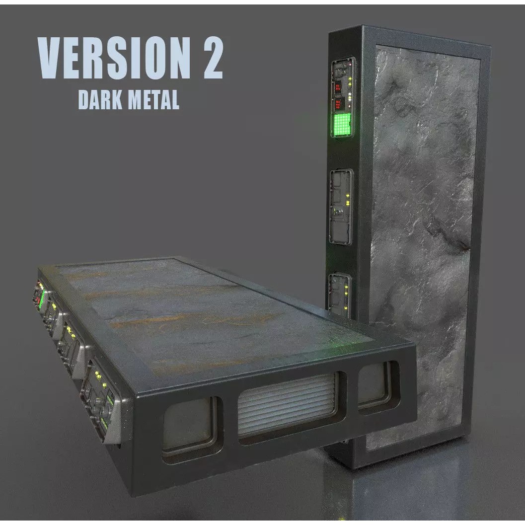 Carbonite Slab 3D Model – Low Poly PBR Asset, FBX
