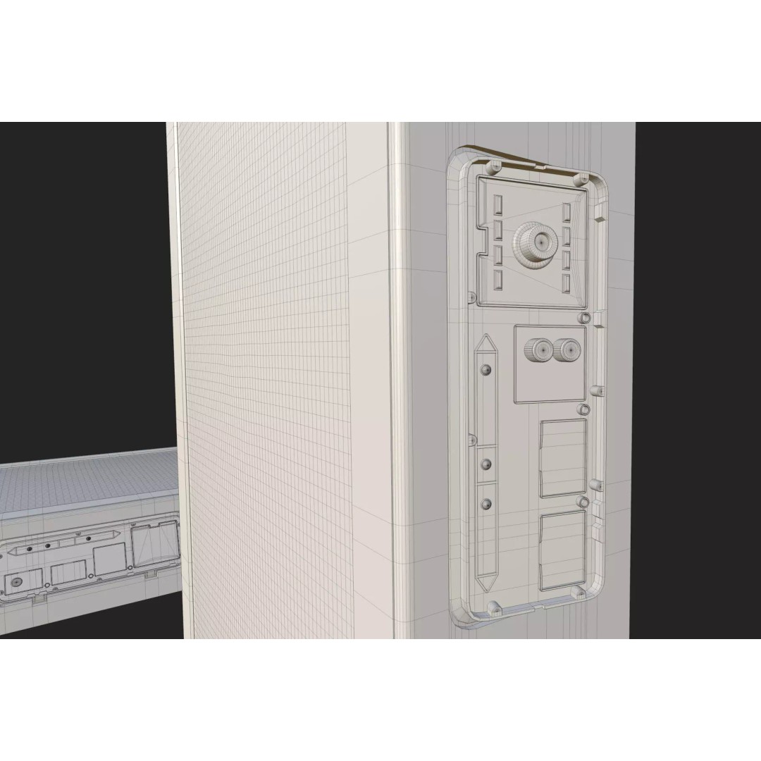 Carbonite Slab 3D Model – Low Poly PBR Asset, FBX - View 12