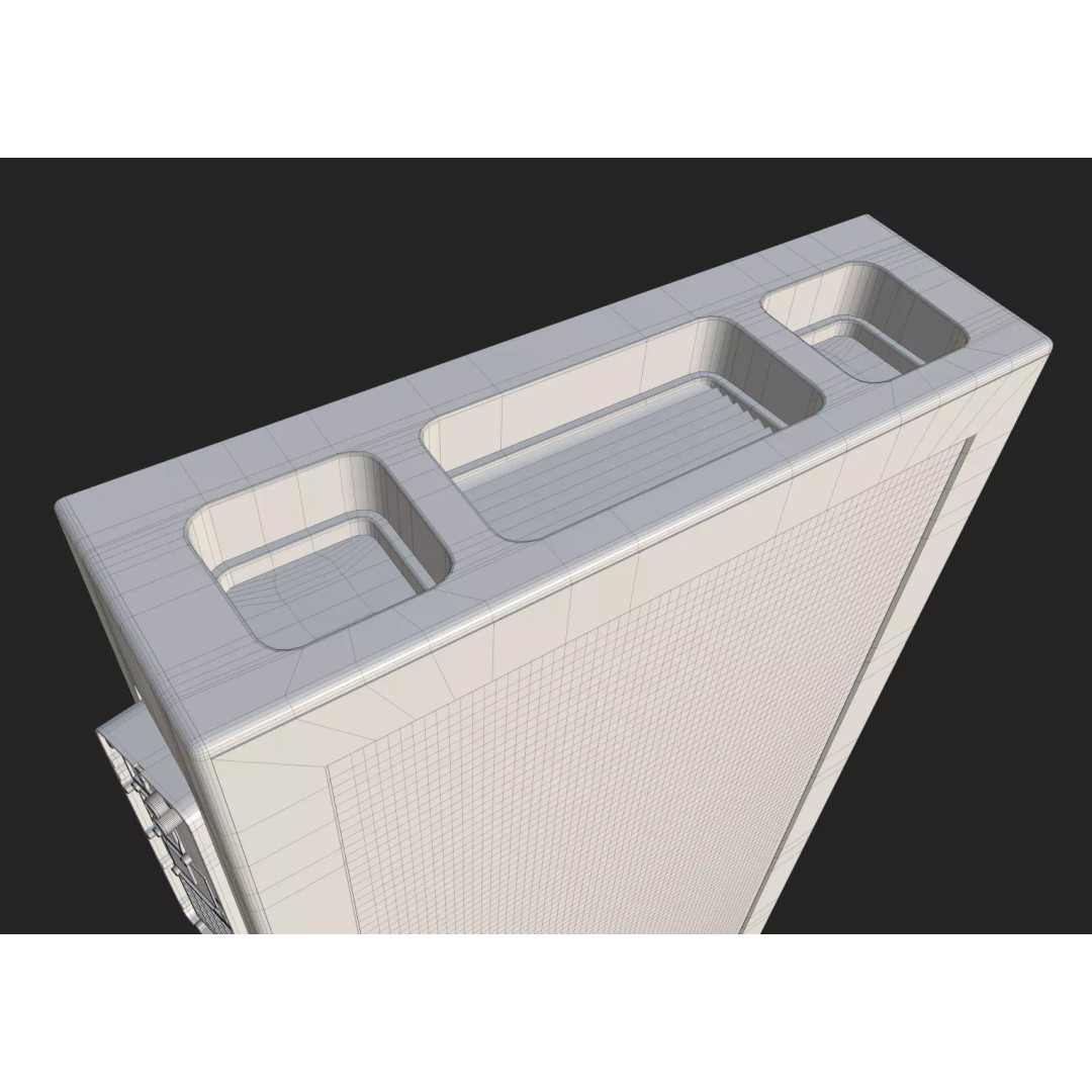 Carbonite Slab 3D Model – Low Poly PBR Asset, FBX - View 13