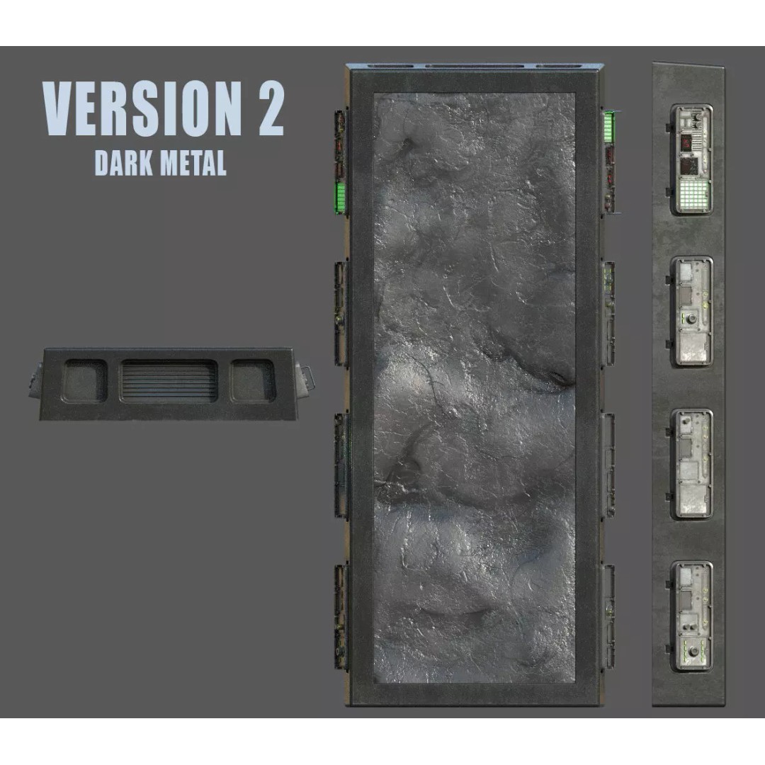 Carbonite Slab 3D Model – Low Poly PBR Asset, FBX - View 17