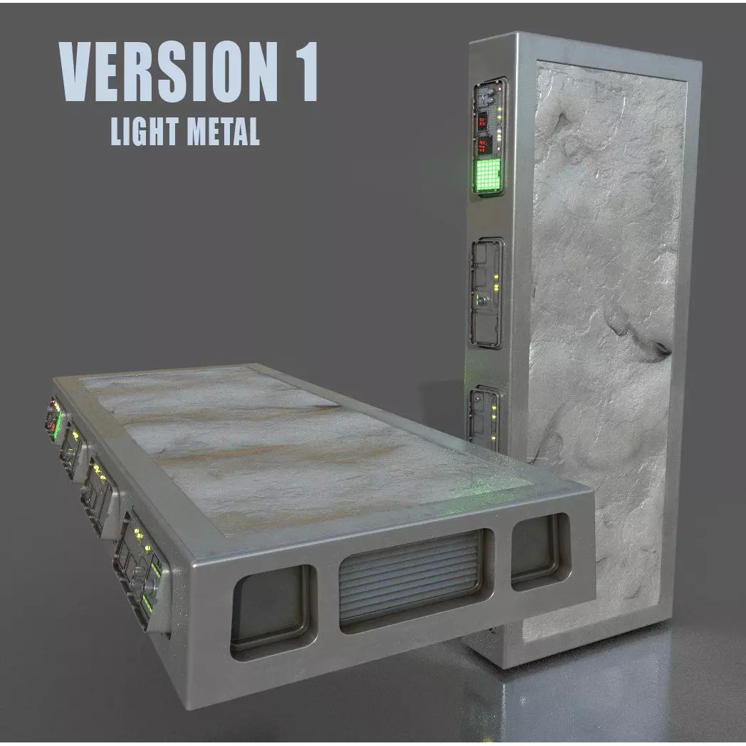 Carbonite Slab 3D Model – Low Poly PBR Asset, FBX - View 19