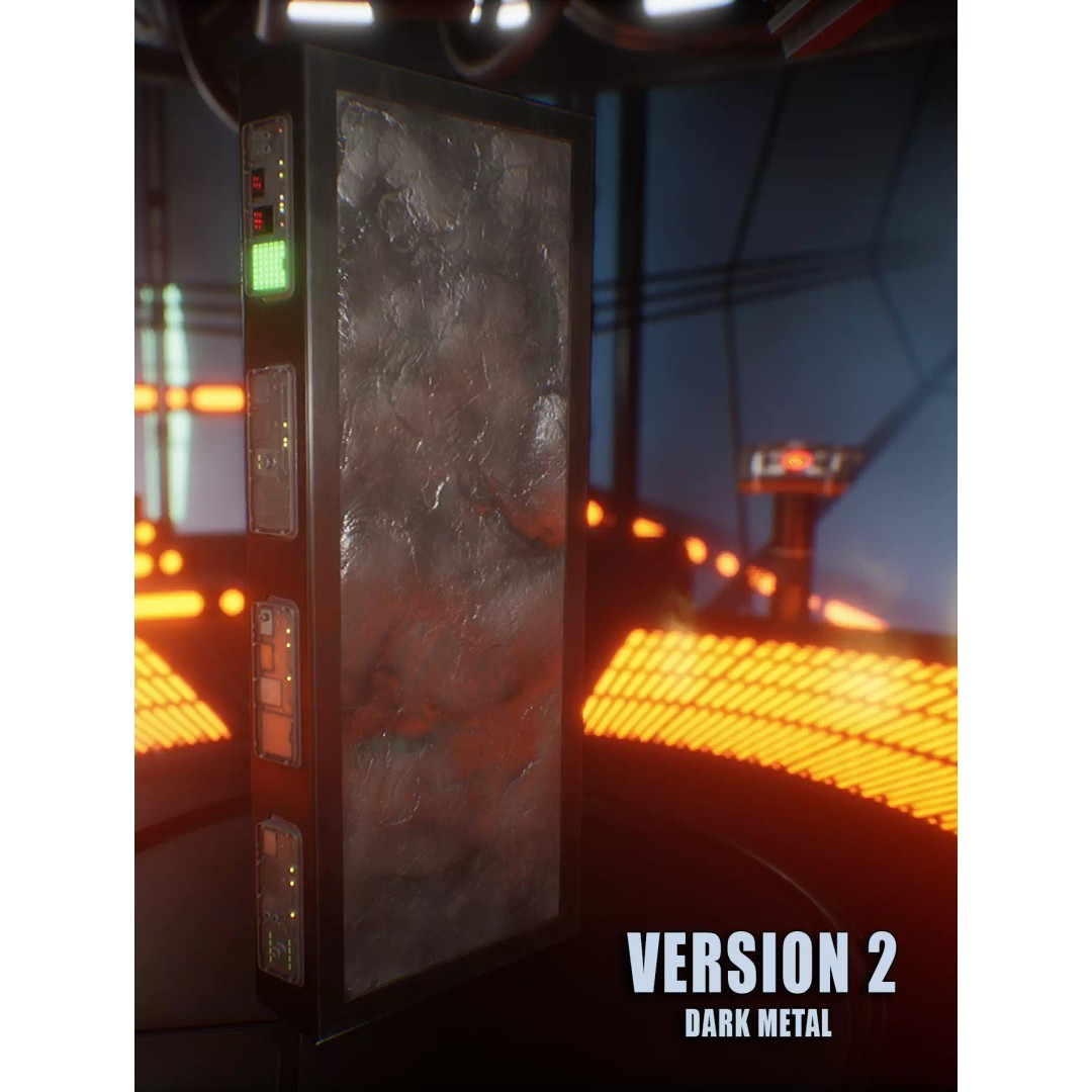 Carbonite Slab 3D Model – Low Poly PBR Asset, FBX - View 4