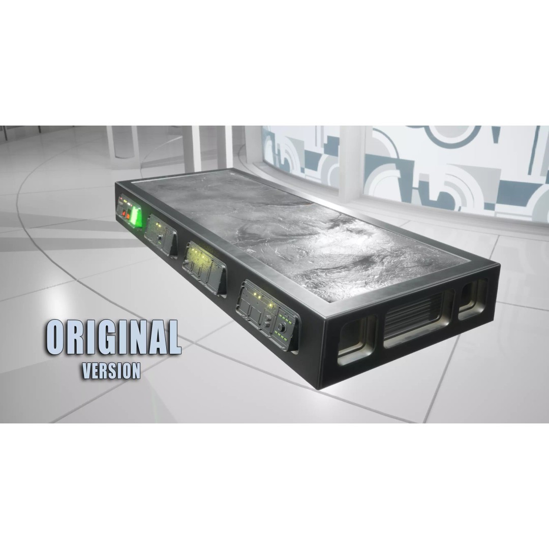 Carbonite Slab 3D Model – Low Poly PBR Asset, FBX - View 5