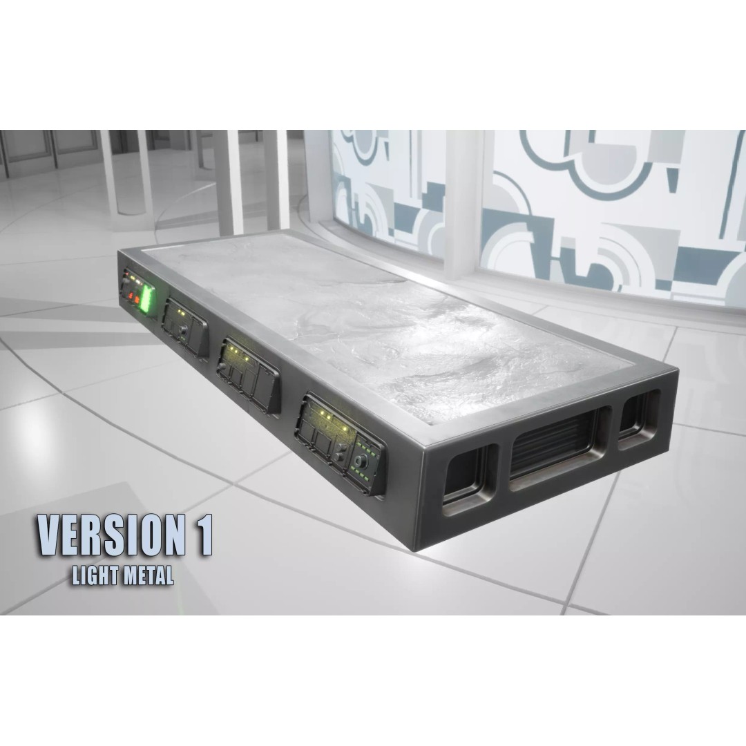 Carbonite Slab 3D Model – Low Poly PBR Asset, FBX - View 6