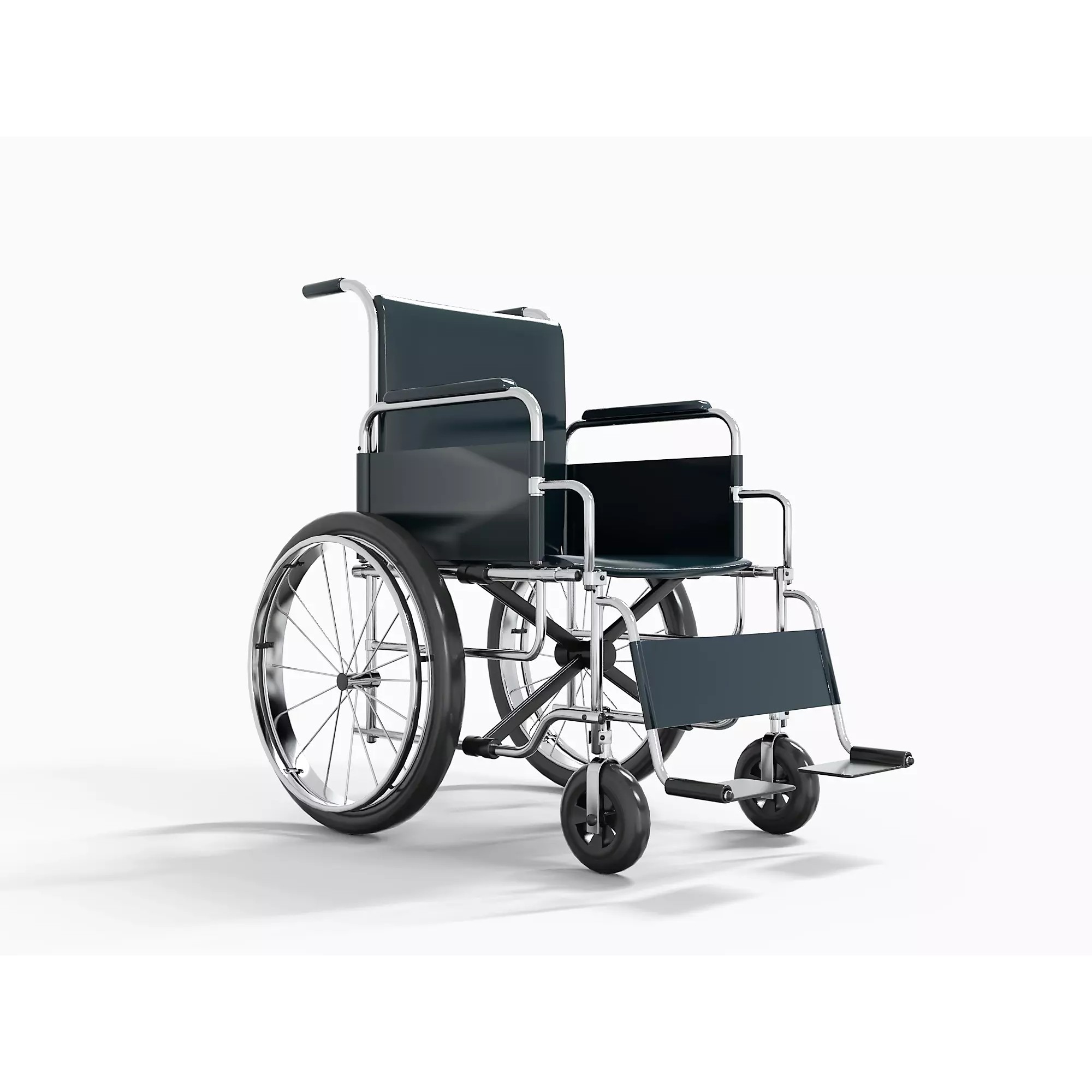 Wheelchair - Low-Poly Game-Ready 3D Model - View 2