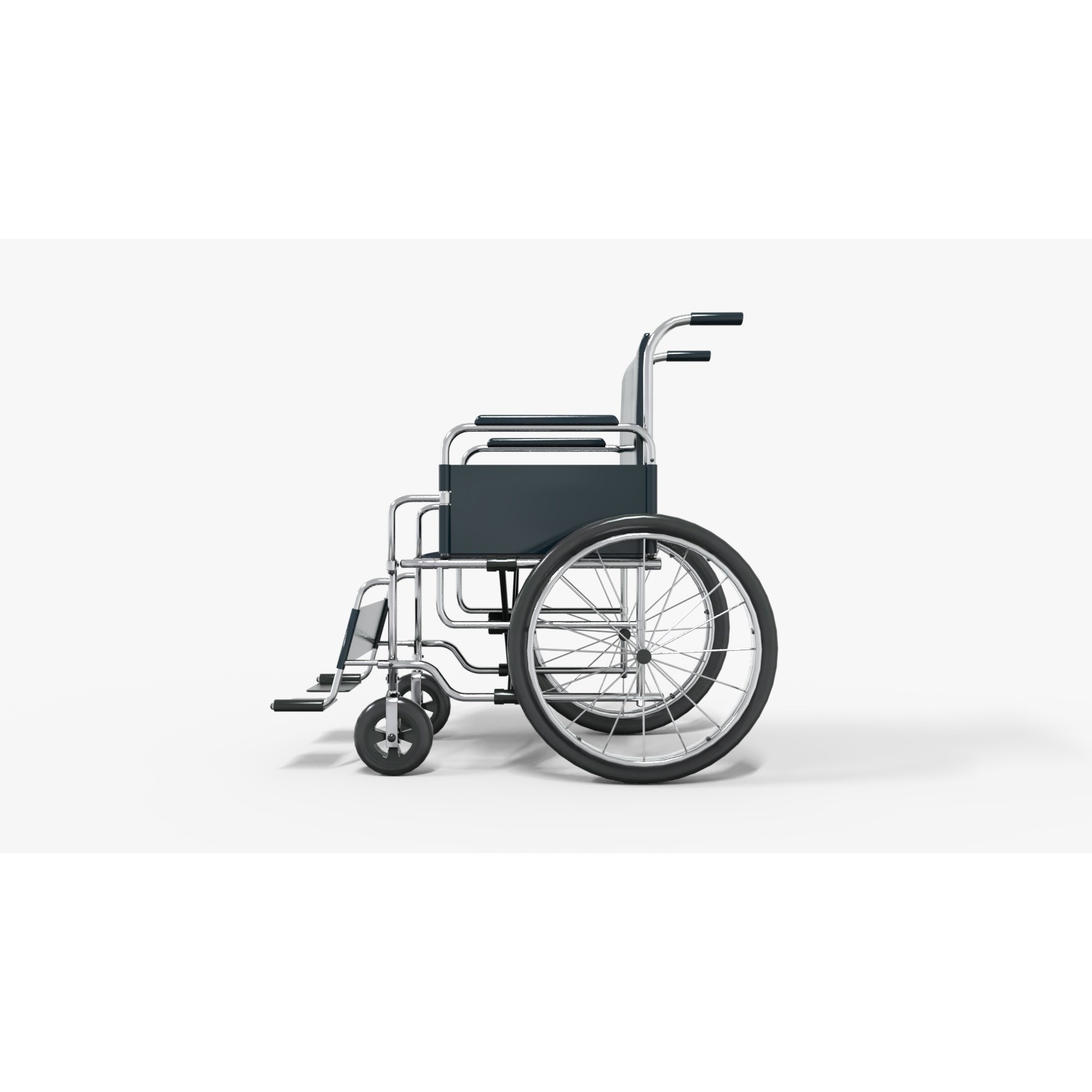 Wheelchair - Low-Poly Game-Ready 3D Model - View 5
