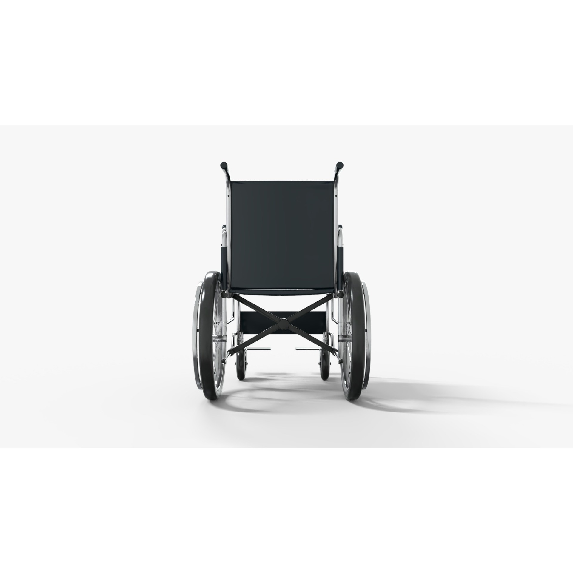 Wheelchair - Low-Poly Game-Ready 3D Model - View 7