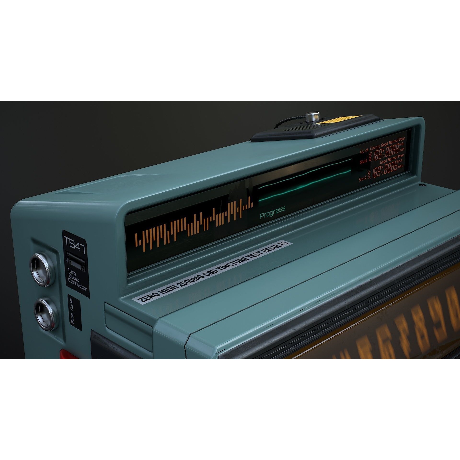 Sci-Fi Calculator - Low-Poly Game-Ready 3D Model - View 14