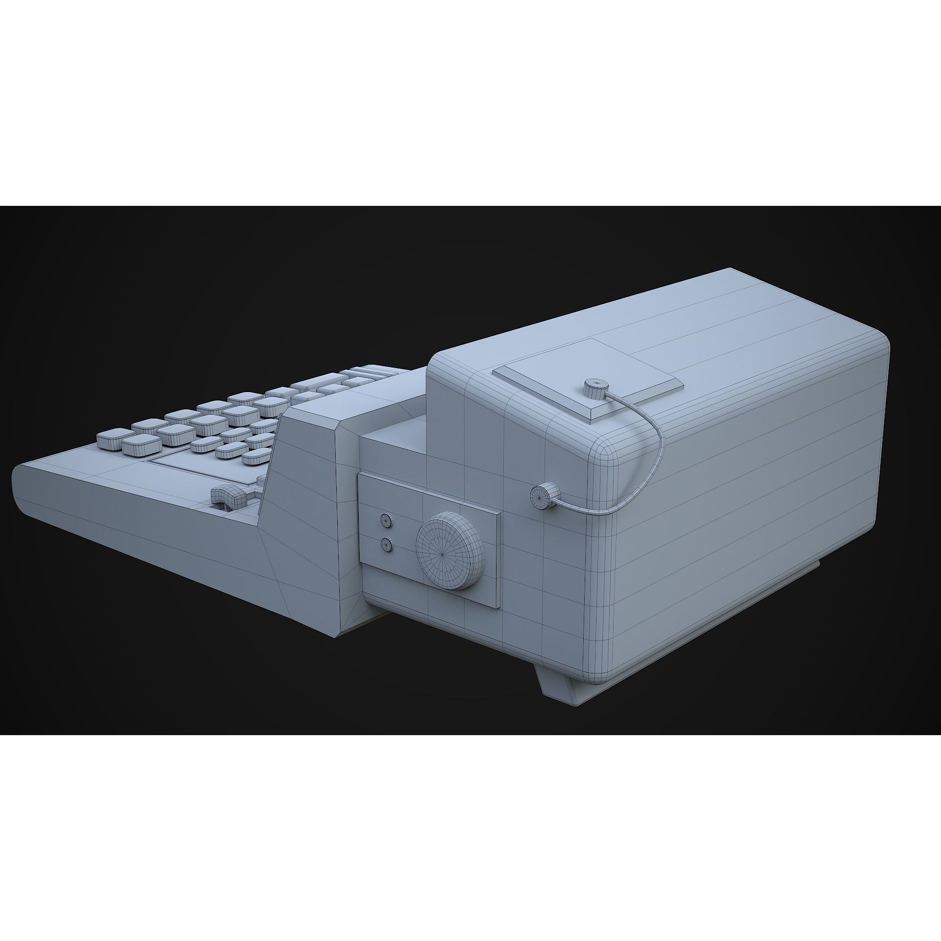 Sci-Fi Calculator - Low-Poly Game-Ready 3D Model - View 21