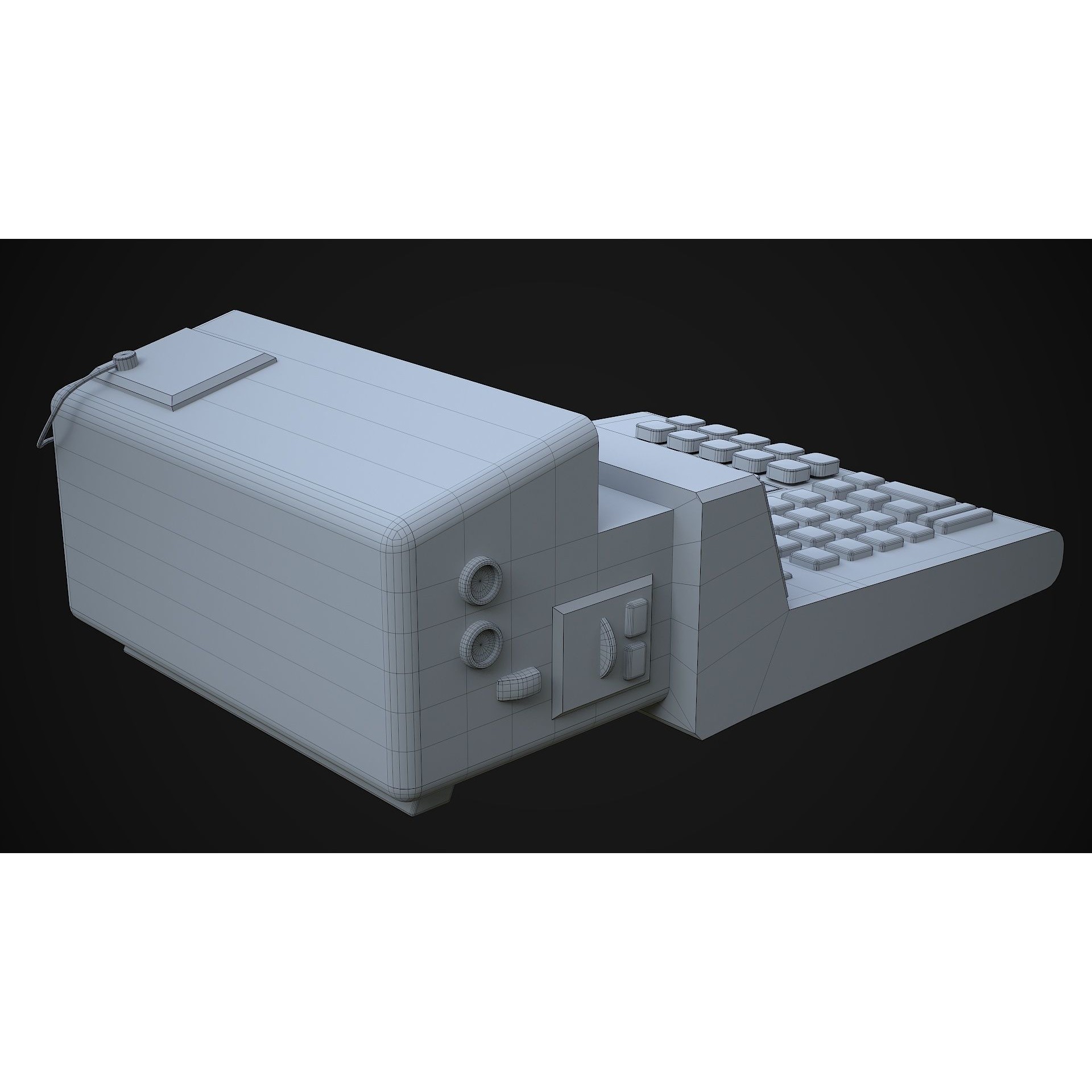 Sci-Fi Calculator - Low-Poly Game-Ready 3D Model - View 22