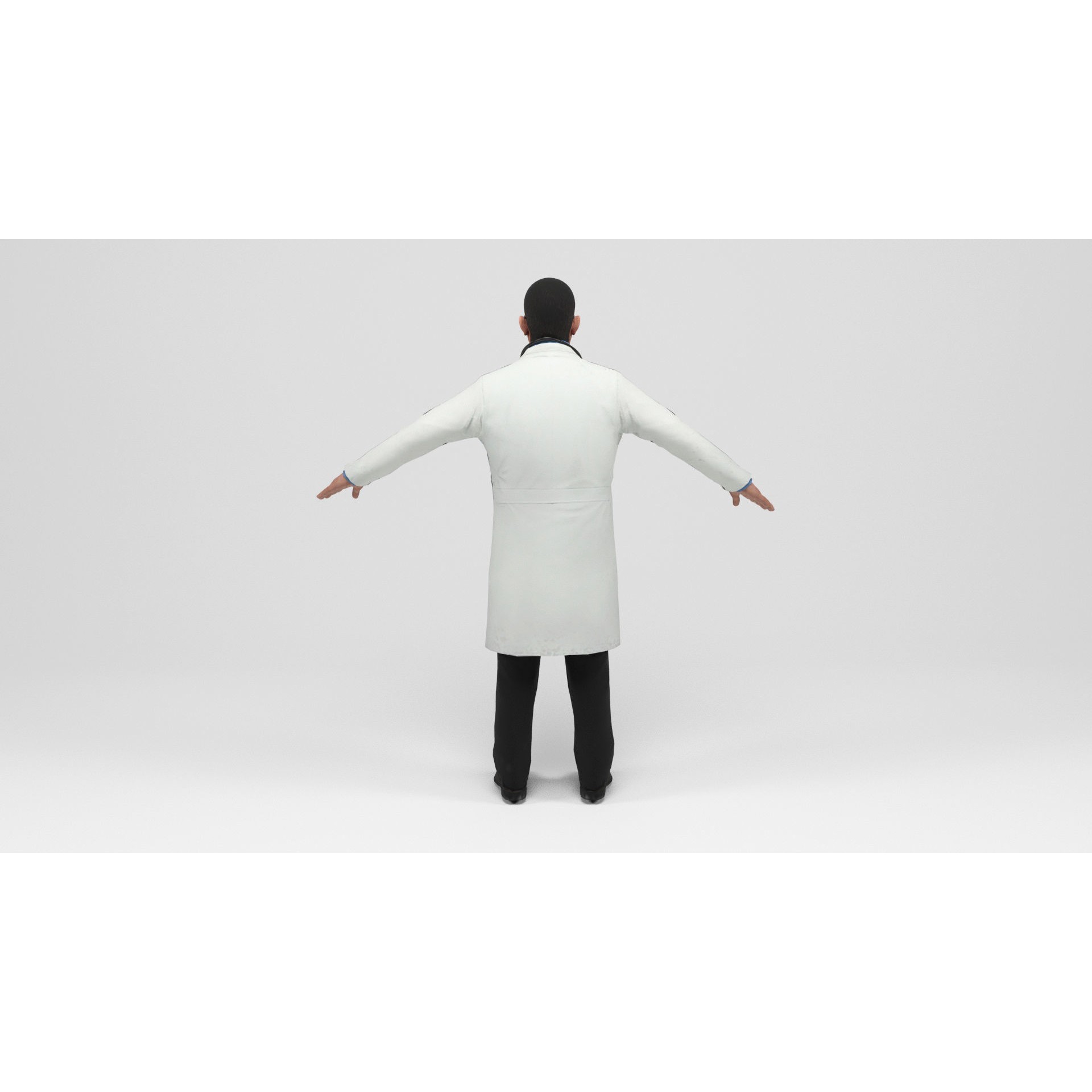 Doctor - Low-Poly Game-Ready 3D Model - View 5