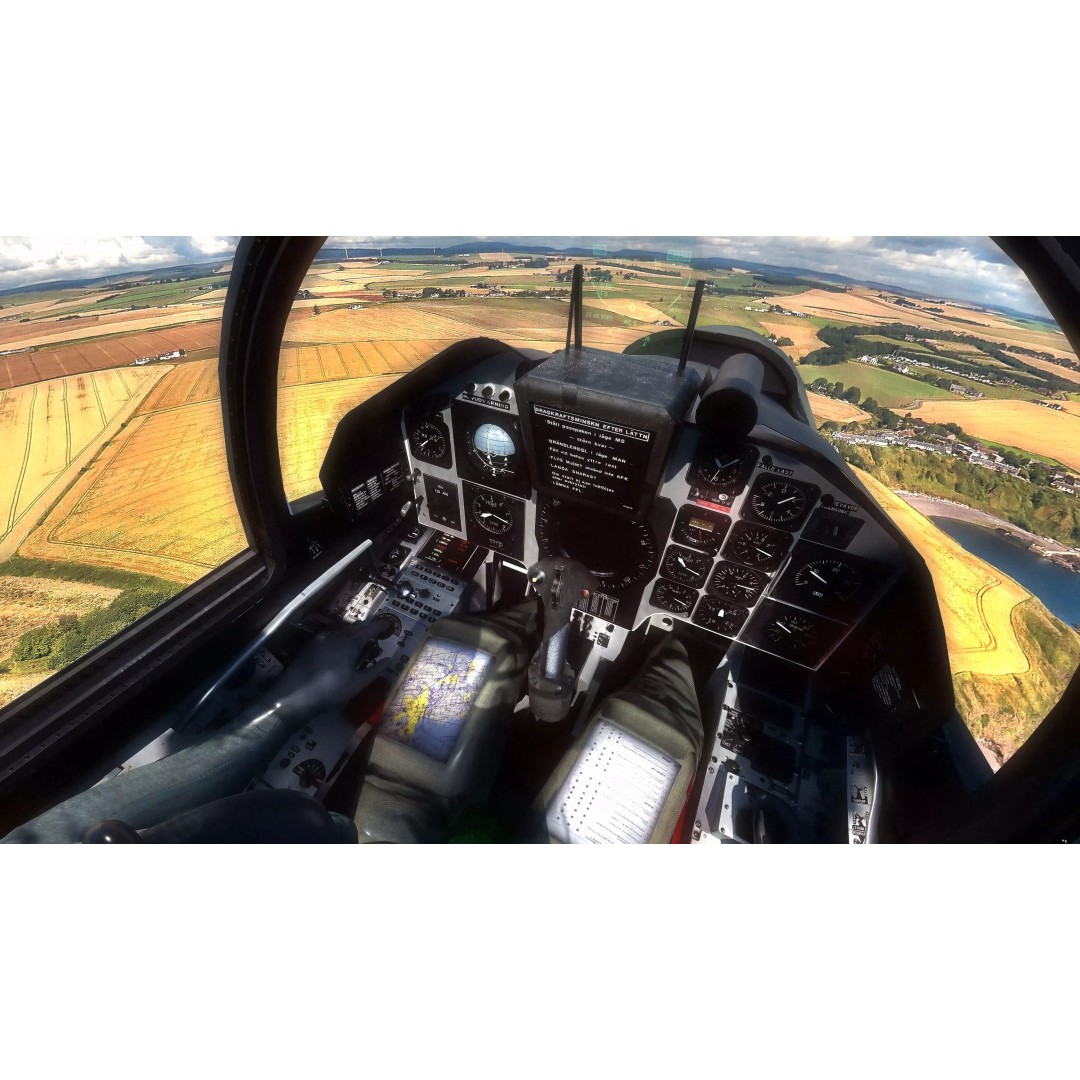 Saab 37 Viggen 3D Model – Fully Rigged Low-Poly Aircraft, FBX - View 20