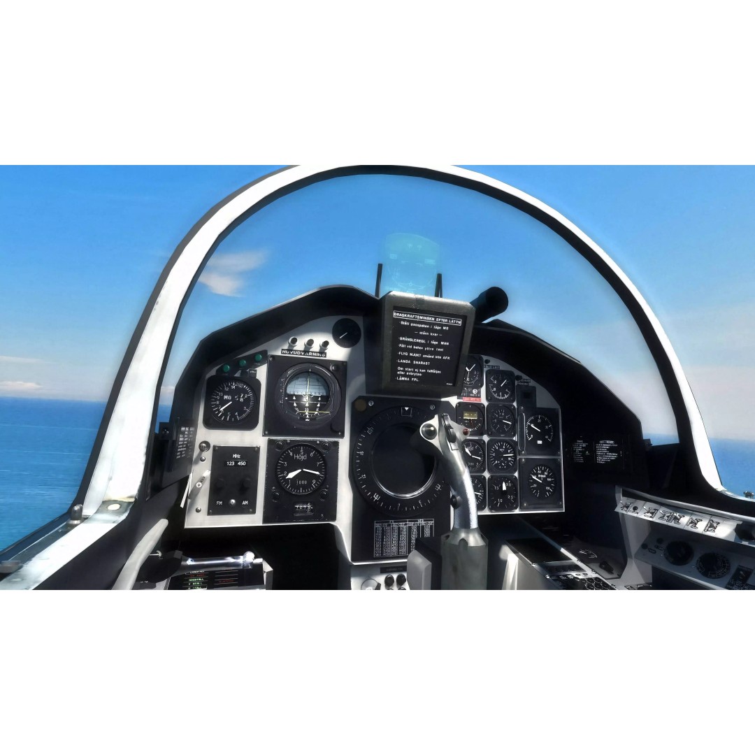 Saab 37 Viggen 3D Model – Fully Rigged Low-Poly Aircraft, FBX - View 21