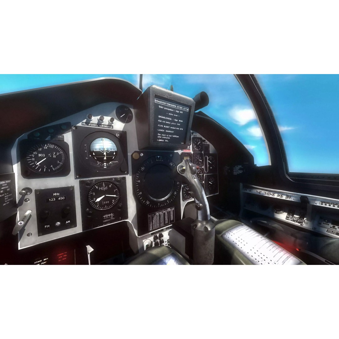 Saab 37 Viggen 3D Model – Fully Rigged Low-Poly Aircraft, FBX - View 27