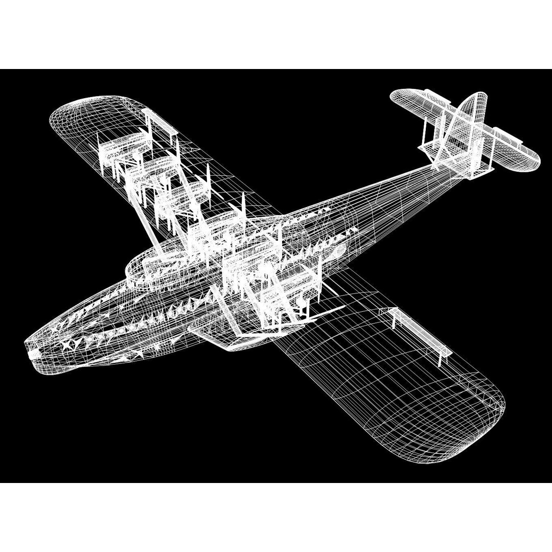 Dornier Dox 3D Model – Historic Passenger Flying Boat, High Poly