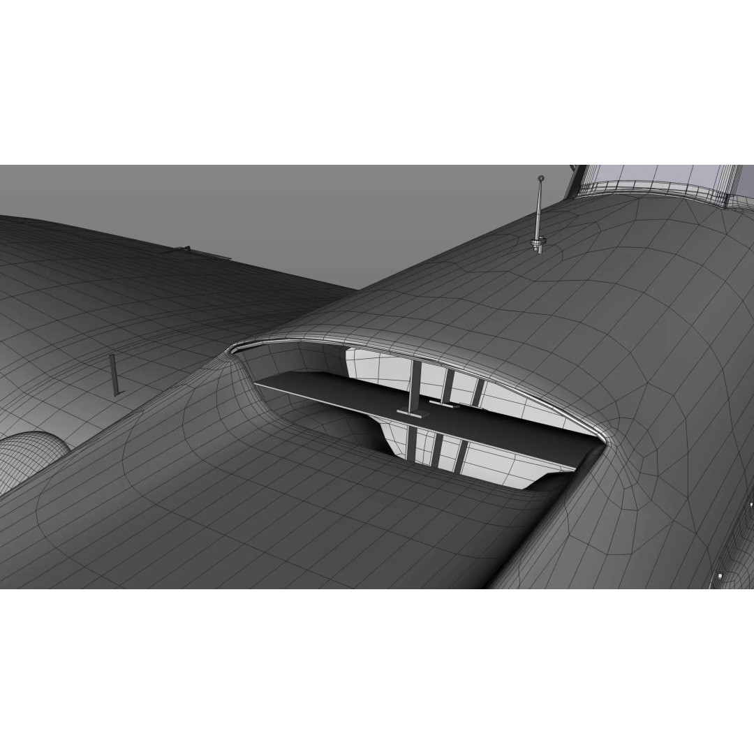 IL-2 Sturmovik 3D Model – Detailed WWII Soviet Aircraft, FBX, OBJ - View 10
