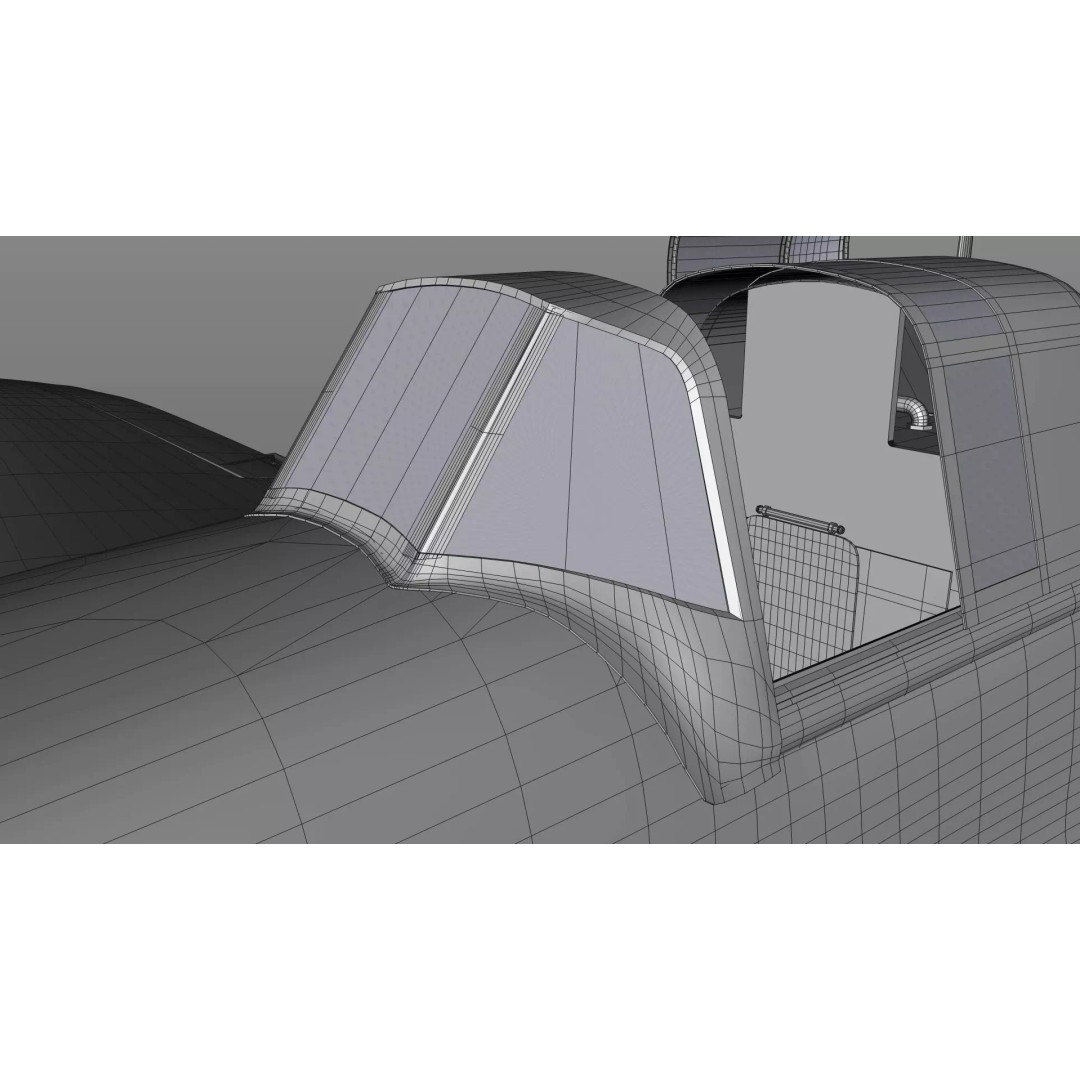 IL-2 Sturmovik 3D Model – Detailed WWII Soviet Aircraft, FBX, OBJ - View 11