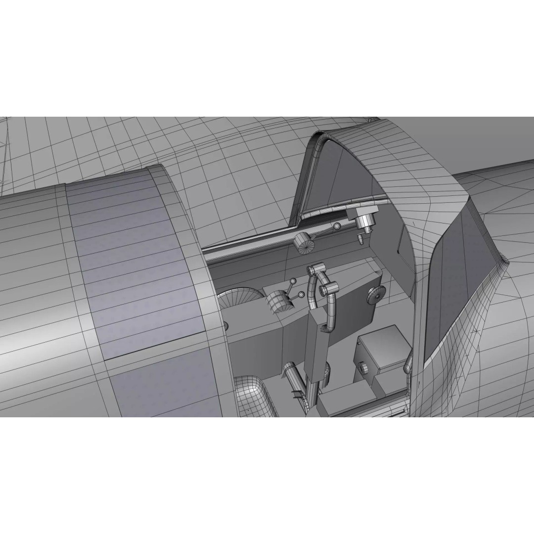 IL-2 Sturmovik 3D Model – Detailed WWII Soviet Aircraft, FBX, OBJ - View 12