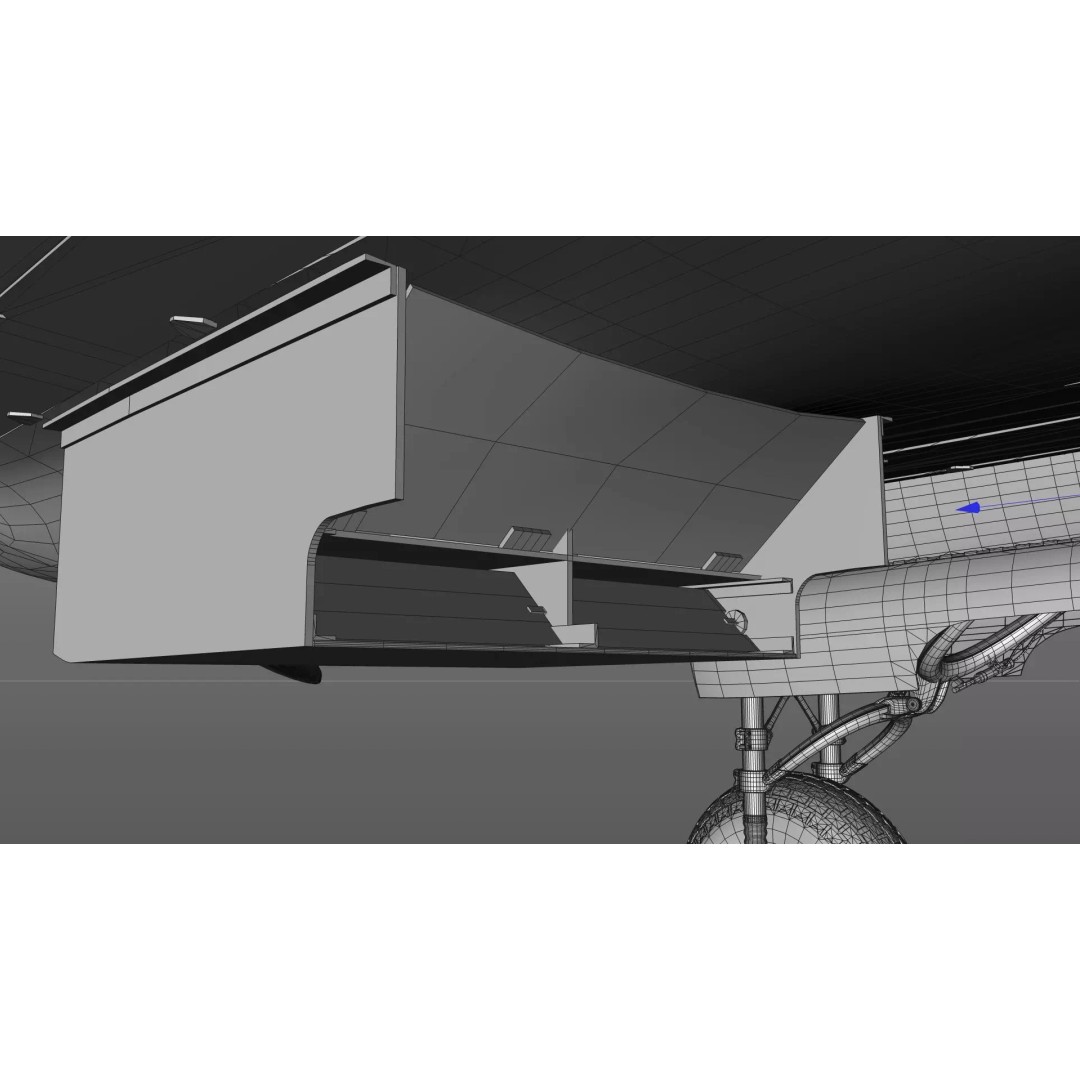 IL-2 Sturmovik 3D Model – Detailed WWII Soviet Aircraft, FBX, OBJ - View 17