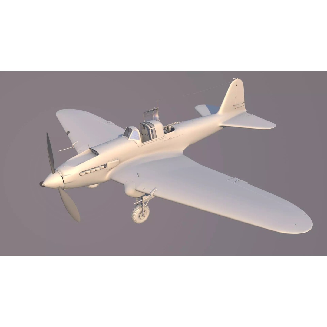 IL-2 Sturmovik 3D Model – Detailed WWII Soviet Aircraft, FBX, OBJ - View 2