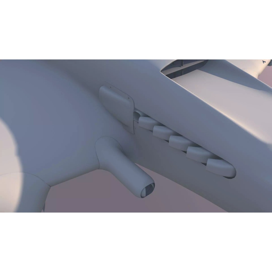IL-2 Sturmovik 3D Model – Detailed WWII Soviet Aircraft, FBX, OBJ - View 24