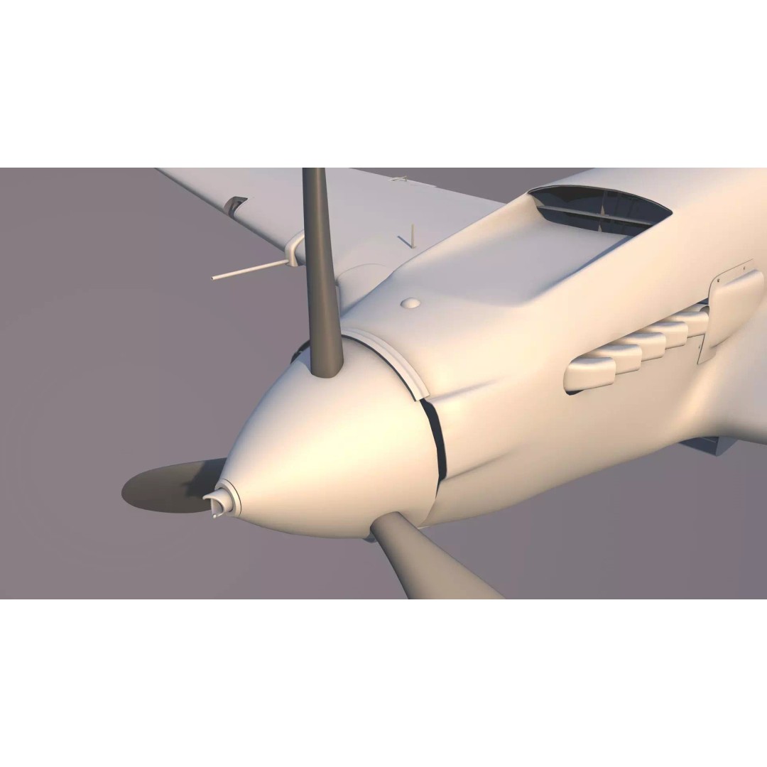 IL-2 Sturmovik 3D Model – Detailed WWII Soviet Aircraft, FBX, OBJ - View 3