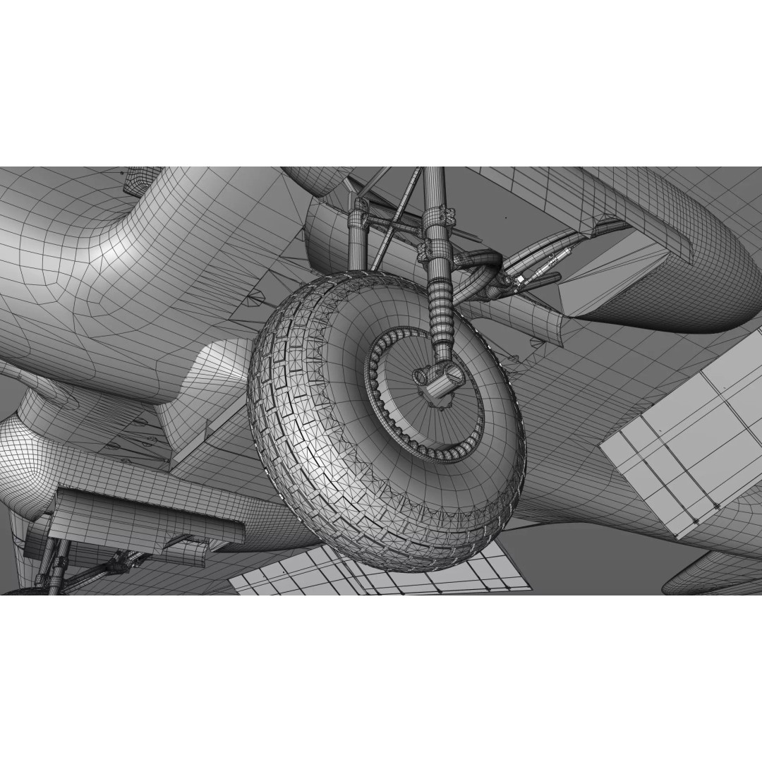 IL-2 Sturmovik 3D Model – Detailed WWII Soviet Aircraft, FBX, OBJ - View 7