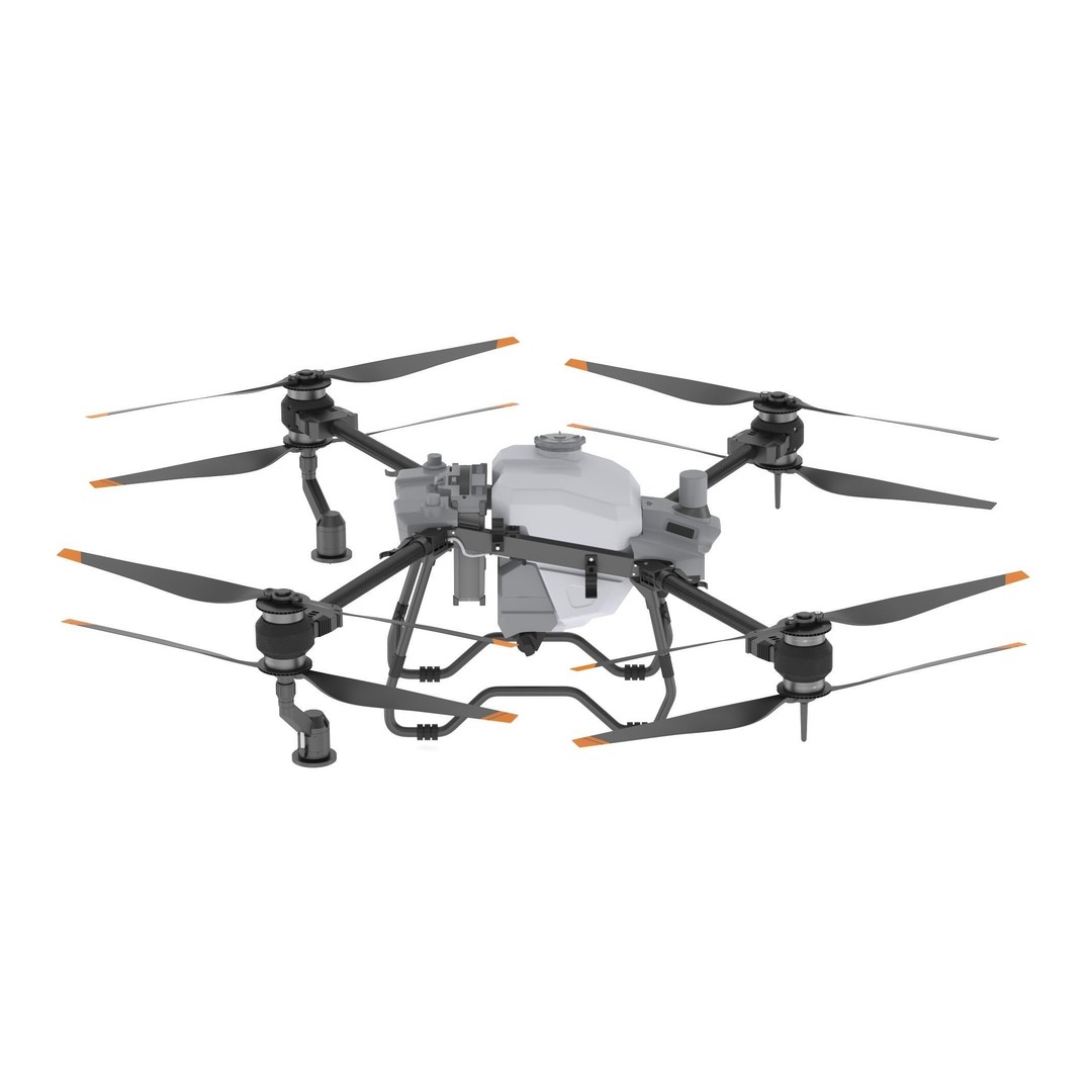 DJI Agras T40 3D Model – High Poly Drone Asset, FBX, OBJ, PBR - View 4