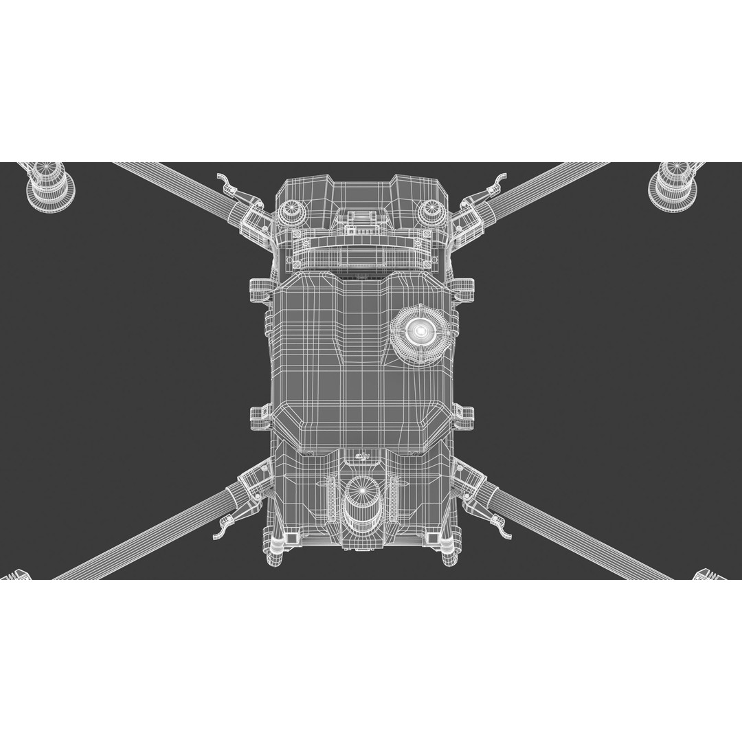 DJI Agras T40 3D Model – High Poly Drone Asset, FBX, OBJ, PBR - View 40