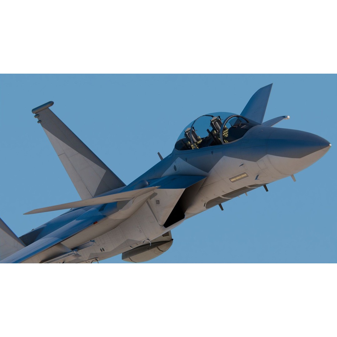 McDonnell Douglas F-15 STOL MTD 3D Model – High Poly PBR Fighter Jet, FBX - View 7