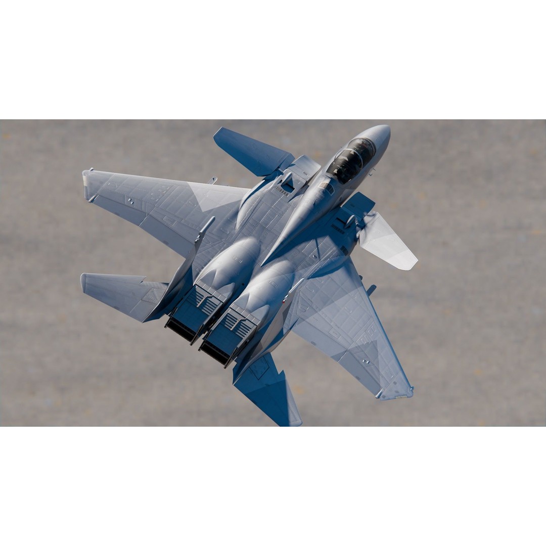 McDonnell Douglas F-15 STOL MTD 3D Model – High Poly PBR Fighter Jet, FBX - View 8