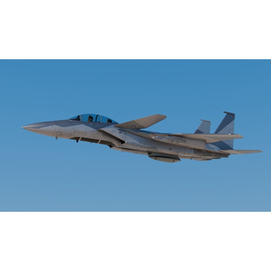 McDonnell Douglas F-15 STOL MTD 3D Model – High Poly PBR Fighter Jet, FBX - View 9