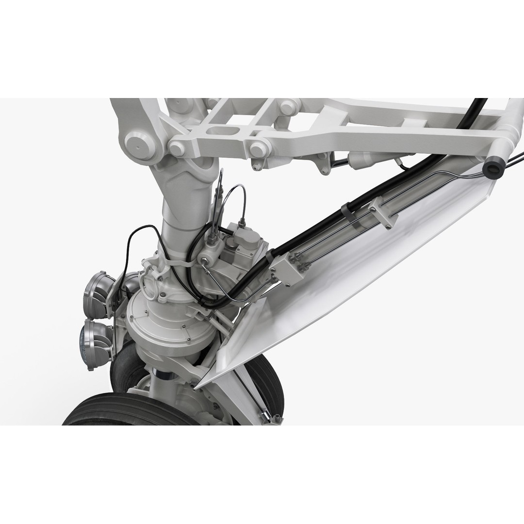 Landing Gear Front 3D Model – High Poly Aircraft Part, FBX, OBJ, Max - View 5
