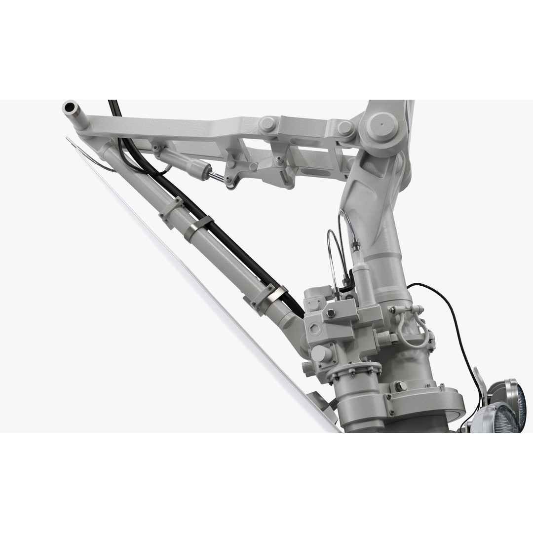 Landing Gear Front 3D Model – High Poly Aircraft Part, FBX, OBJ, Max - View 6