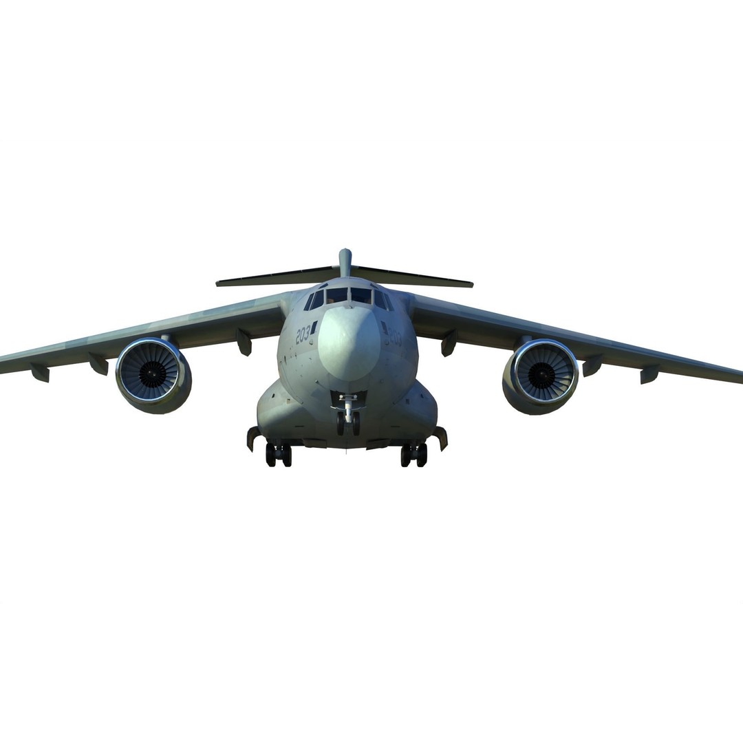 Kawasaki C-2 3D Model – Military Transport Aircraft, PBR, FBX - View 13