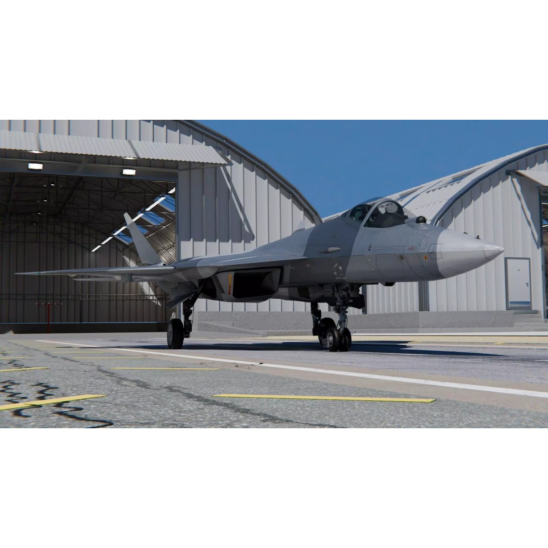 Sukhoi Su-57 3D Model – High Poly Aircraft Rigged for Games, FBX, Blender - View 2