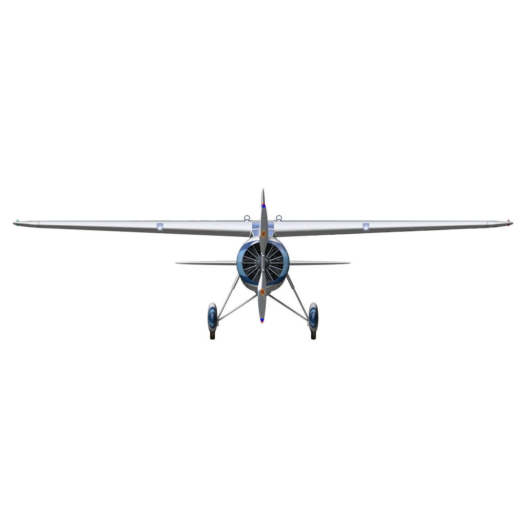 Lockheed Vega 5B 3D Model – Historic Aircraft, High Poly, FBX - View 12