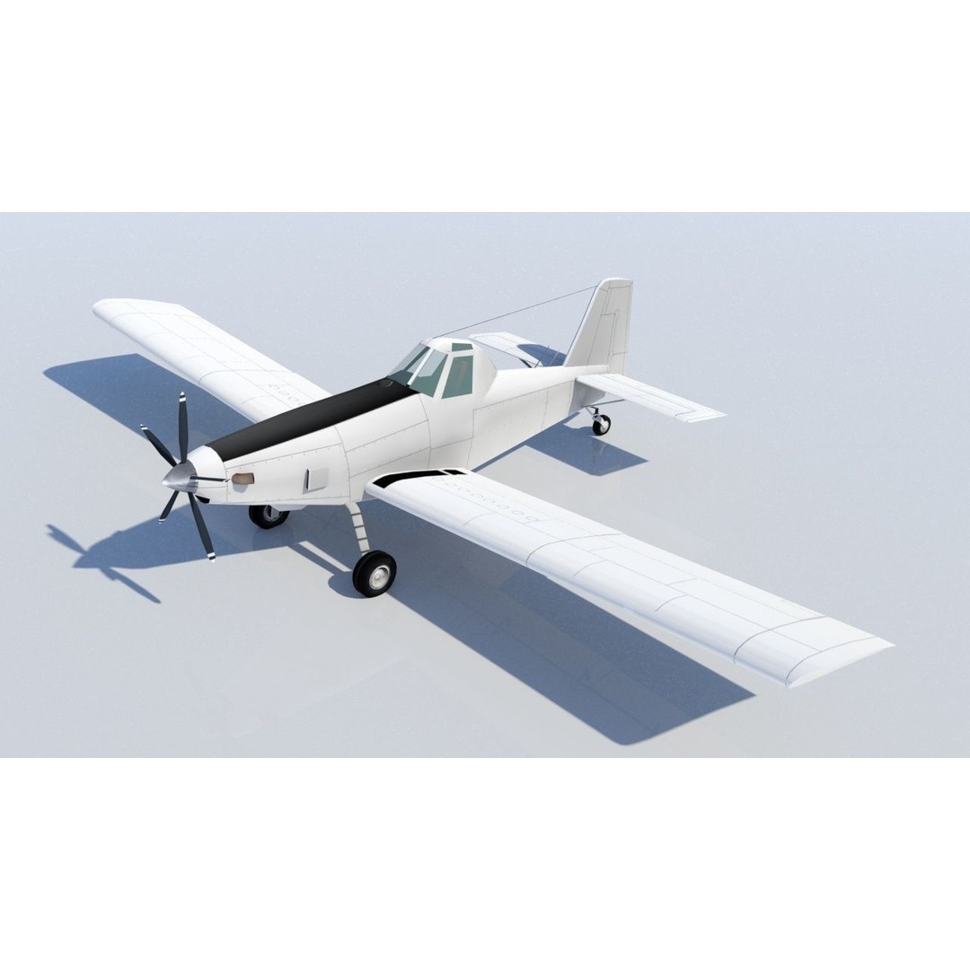 Airtractor AT802 3D Model – Low Poly Static Aircraft for Simulators - View 5