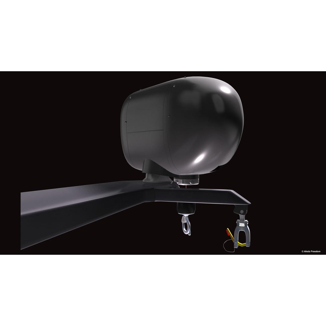 Helicopter Hoist 3D Model – Medium Polygon Aircraft Part, FBX, OBJ - View 6