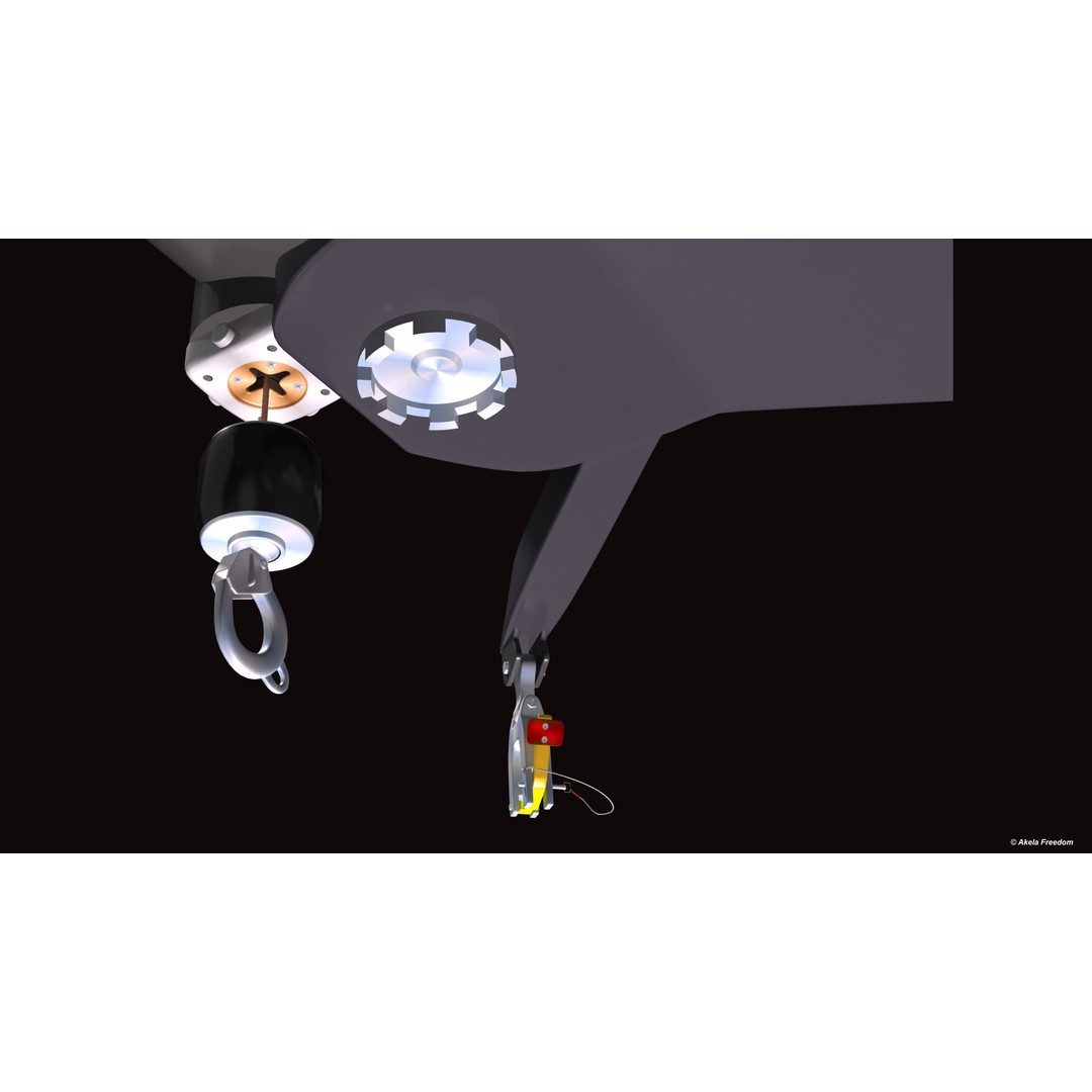 Helicopter Hoist 3D Model – Medium Polygon Aircraft Part, FBX, OBJ - View 7