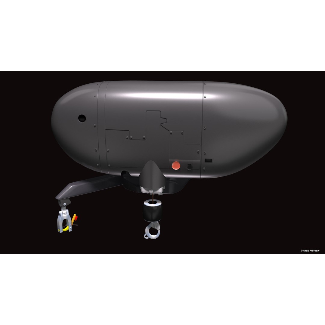 Helicopter Hoist 3D Model – Medium Polygon Aircraft Part, FBX, OBJ - View 8